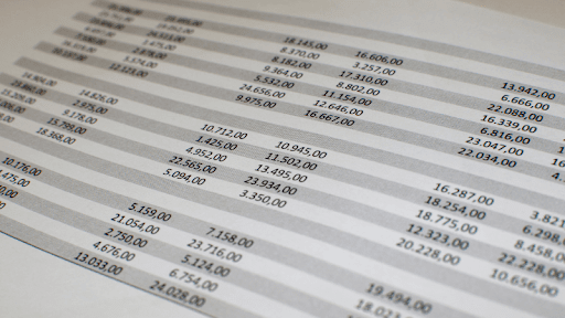 use an excel spreadsheet to budget for your nursery